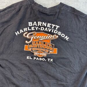 Barnett Harley-Davidson El Paso TX Graphic T-Shirt Black Biker Tee Size Large